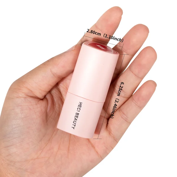 Heart Shape Vegan Creamy Blush Stick Matte Silky Waterproof Pink Blush Cream Makeup Stick High Pigment  3in1 Lip Eye Cheek Tint - Image 18