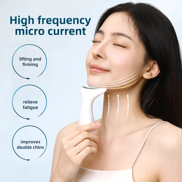 Electric Neck Beauty Instrument Household Heating Beauty Device Micro Current LED Firming Lifting Lighten Neck Lines Skin Care - Image 2