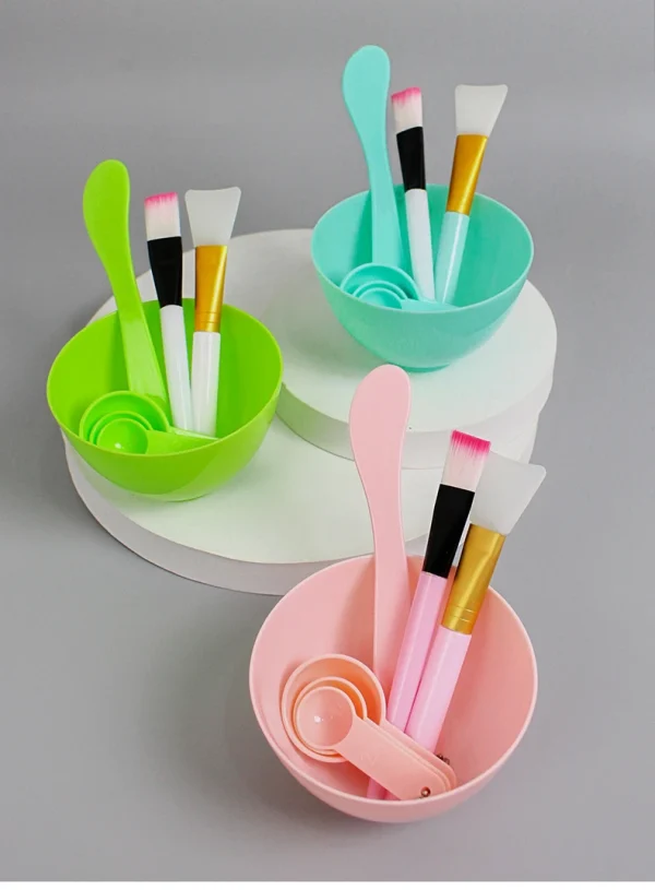 Facial Brush Mask Bowl Spoon Set Mask Brush Bar DIY Beauty Tools Mixing Tools Skin Care Makeup Supplies Woman Facial Tools - Image 8