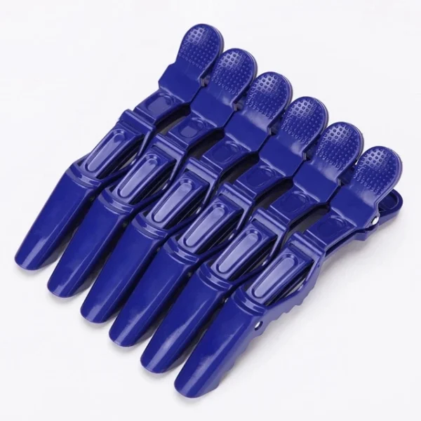 6pcs/lot Plastic Hair Clip Hairdressing Clamps Claw Section Alligator Clips Barber Salon Styling Hairpin Hair Accessories - Image 14