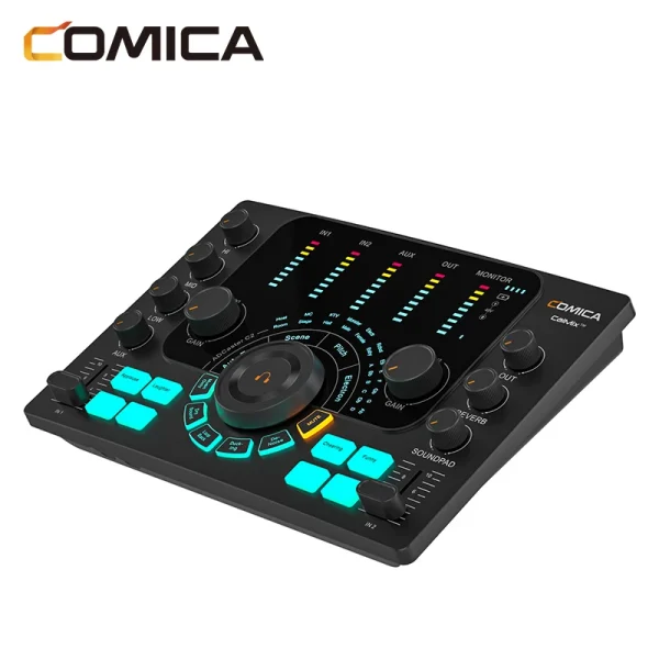 Comica C2 Sound Card Feature-packed Audio Interface for Recording/Podcasting/Streaming for Guitarist/Vocalist/Podcast Microphone - Image 8