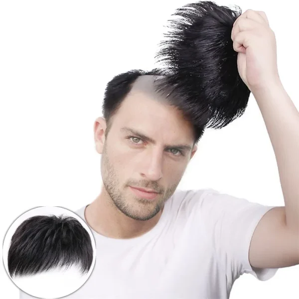 Best-selling synthetic fiber wig men's short hair inch head high temperature silk mechanism hair block wig - Image 2