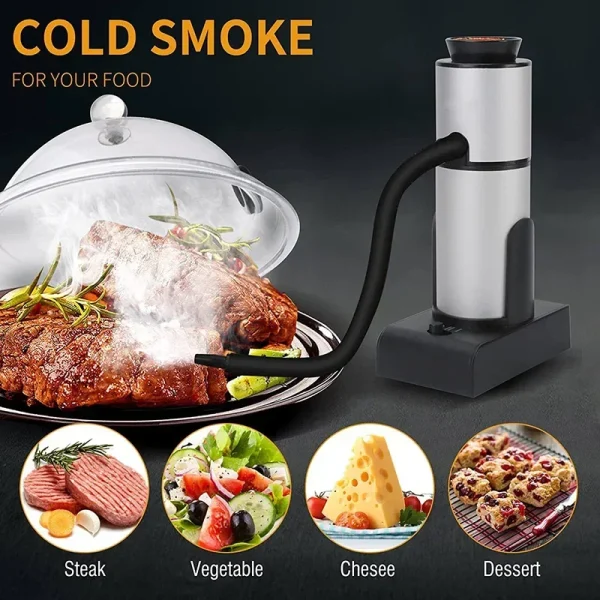 Portable Smoked Machine Handheld Cold Smoker Food Cuisine Cocktail Meat Drinks Cheese BBQ Smoking Machine Kitchen Tool - Image 9