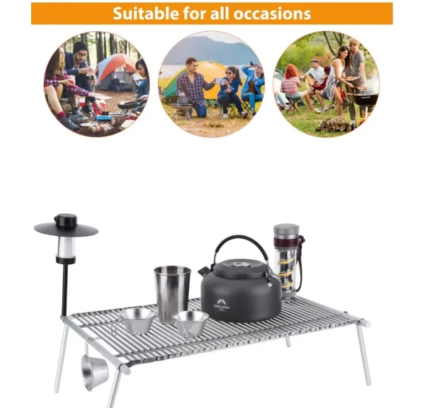 Barbecue Grilling Basket BBQ Beef Chicken Grill Camping Cooking Rack Stainless Steel Barbecue Drumstick Oven Roaster Stand - Image 2