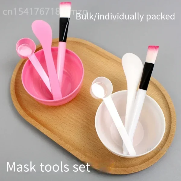 Mask Tool Set Beauty Spa Mask Bowl Conditioner Bowl Stirrer Plastic Measuring Spoon Mask Brush Facial Tools Limpiador Facial