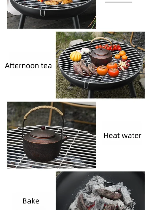 Outdoor Heating Carbon Stove Barbecue Charcoal Stove Barbecue Pot Barbecue Grill Table Stove Cooking Tea Home Indoor Set - Image 14