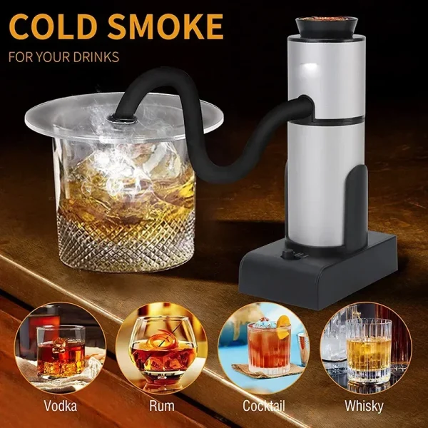 Portable Smoked Machine Handheld Cold Smoker Food Cuisine Cocktail Meat Drinks Cheese BBQ Smoking Machine Kitchen Tool - Image 2