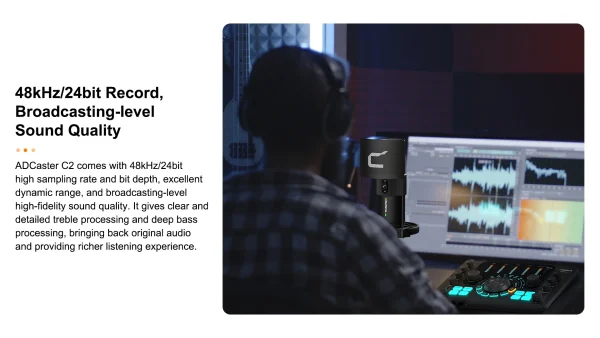 Comica C2 Sound Card Feature-packed Audio Interface for Recording/Podcasting/Streaming for Guitarist/Vocalist/Podcast Microphone - Image 10
