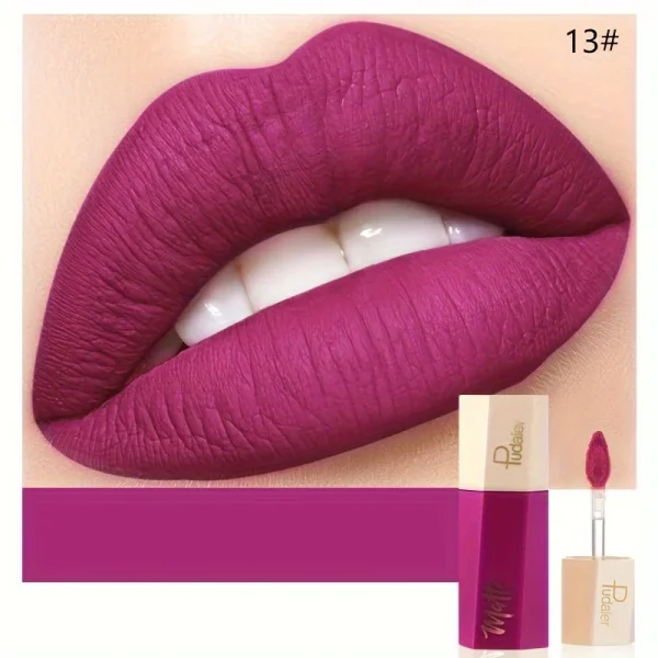 Christmas Lip Makeup 14 Color Super Matte Velvet Long Lasting Lip Gloss Liquid Lipstick Lip Cream Gift for Girls - Image 16