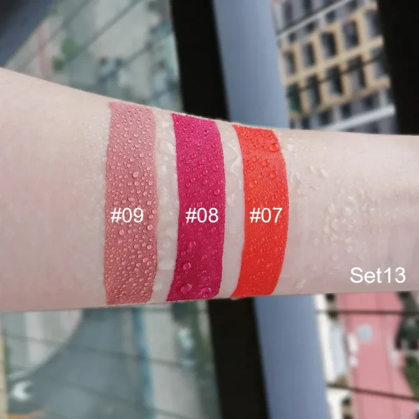 3 Colors/set Matte Velvet Lip Gloss Non-Stick Cup Waterproof Long-lasting Liquid Lipstick Cosmetic Keep 24 Hours Fashion Makeup - Image 22