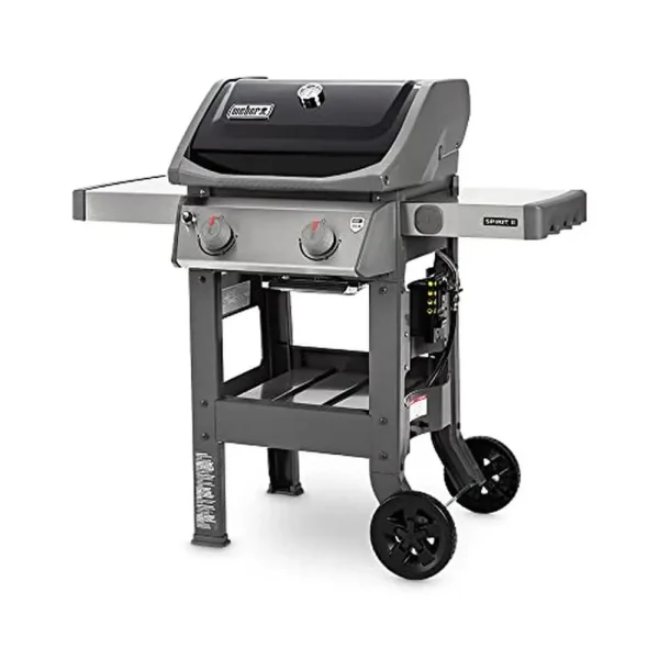 2-Burner Black Liquid Propane Grill with Porcelain-Enameled Cooking Grates  Spirit II E-210 Kitchen Barbecue Outdoor Cooker - Image 16