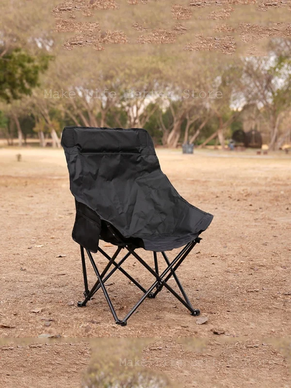 Portable Chairs Folding Camping Chair Beach Chair with Side Pocket Design Suitable for People Easy to Open Leisure Fishing Chair - Image 13