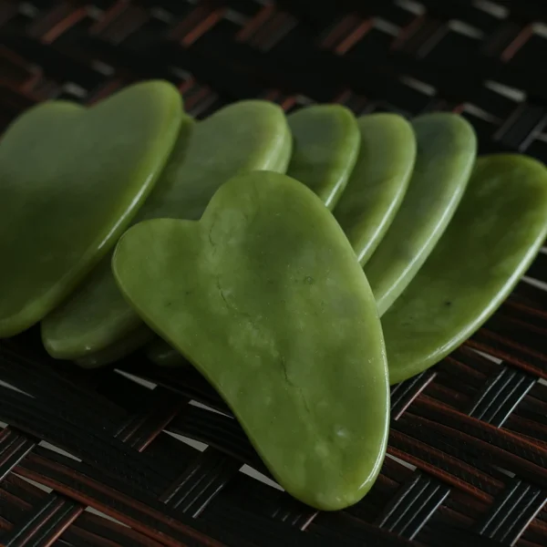 1PC Natural Jade Stone Gua Sha Board Massage Guasha Scraper Plate Face Beauty Health Massager Tools For Face Neck Back Skincare - Image 2