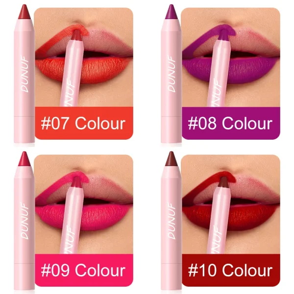 18-Colors Lipstick Pencil Waterproof Sexy Red Matte Contour Tint Lipstick Lasting Non-stick Cup Lipliner Pen Lip Makeup Cosmetic - Image 32