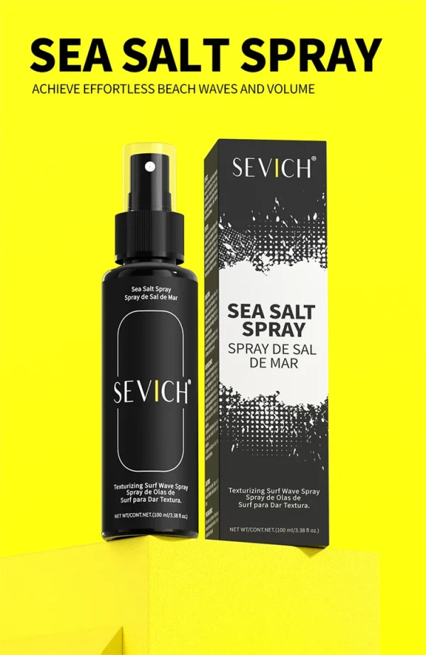 100ml Natural Sea Salt Spray for Men Salt Water Hair Mist Hair Volumizing Thickness Wave Curls Seasalt Hair Spray Styling Mist - Image 7