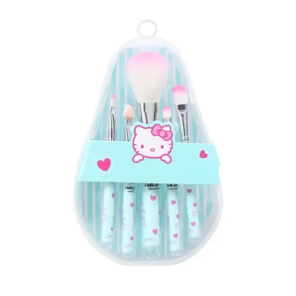 Hello Kitty Makeup Brush Set with Box Cute Fashion Blush Eyebrow Lip Eyeshadow Brush Beauty Tool Women Girls Facial Makeup Gift - Image 8