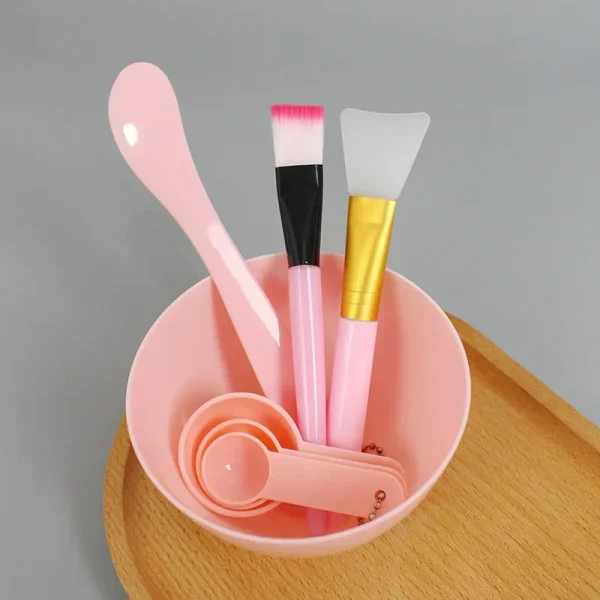 Facial Brush Mask Bowl Spoon Set Mask Brush Bar DIY Beauty Tools Mixing Tools Skin Care Makeup Supplies Woman Facial Tools - Image 4