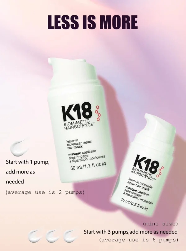 Genuine K18 Repair Hair Mask Free Wash Repair Damaged Structure Reduction Improve Ironing Damaged Frizzy Hair Care - Image 18