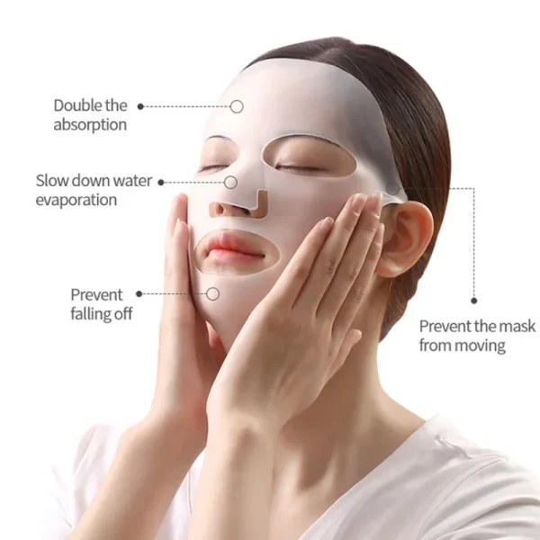 3D Silicone Mask Face Women Skin Care Tool Hanging Ear Face Mask Gel Sheet Reusable Lifting Anti Wrinkle Firming Ear Fixed Tools - Image 5