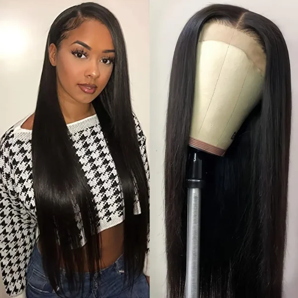 13x6 hd lace frontal human hair wig for women choice 30 40 Inch lace front Bone straight transparent preplucked wigs on sale - Image 2