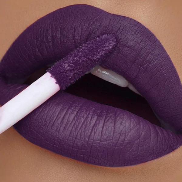 Velvet Lip Glaze Liquid Lipstick Cream Women's Makeup product Nude Matte Purple Pigment Waterproof Long Lasting Lip Tint Paste - Image 6