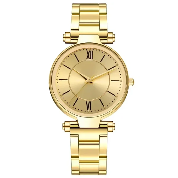 Luxury Rose Gold Stainless Steel Watches Female Classic Round Dial Quartz Watch Women Business Wristwatches Wrist Jewelry Reloj - Image 11