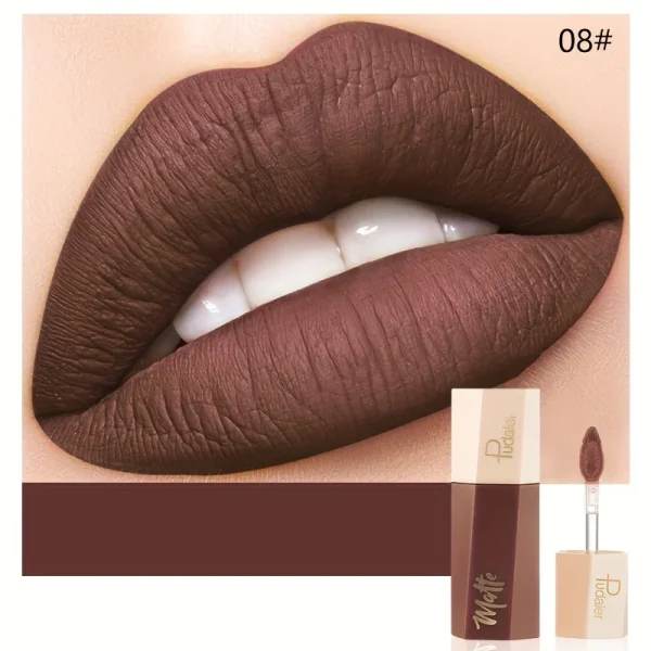 Christmas Lip Makeup 14 Color Super Matte Velvet Long Lasting Lip Gloss Liquid Lipstick Lip Cream Gift for Girls - Image 11