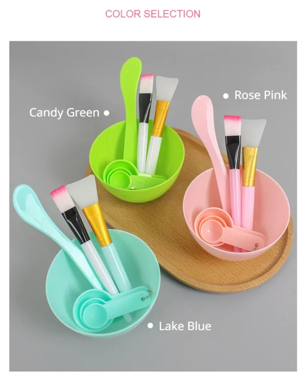 Facial Brush Mask Bowl Spoon Set Mask Brush Bar DIY Beauty Tools Mixing Tools Skin Care Makeup Supplies Woman Facial Tools - Image 12