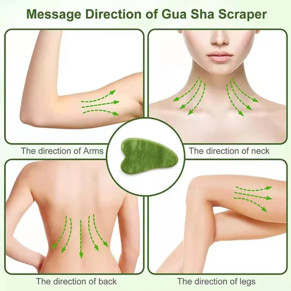 1PC Natural Jade Stone Gua Sha Board Massage Guasha Scraper Plate Face Beauty Health Massager Tools For Face Neck Back Skincare - Image 19