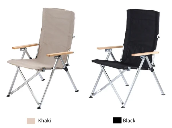 4 Position Adjustable Backrest Outdoor Relax Reclining Aluminum Portable Folding Beach Camping Chair - Image 16