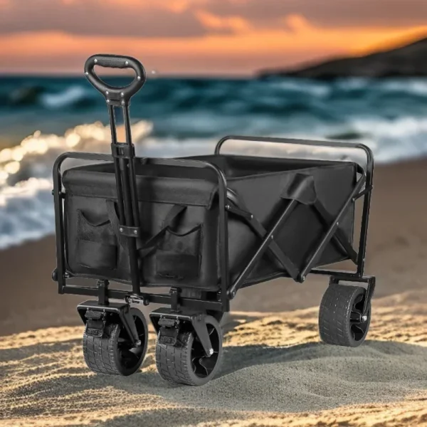 Trolley Display Wagon Beach Cart Chair Folding Dolly Picnic Trade Camp Cart