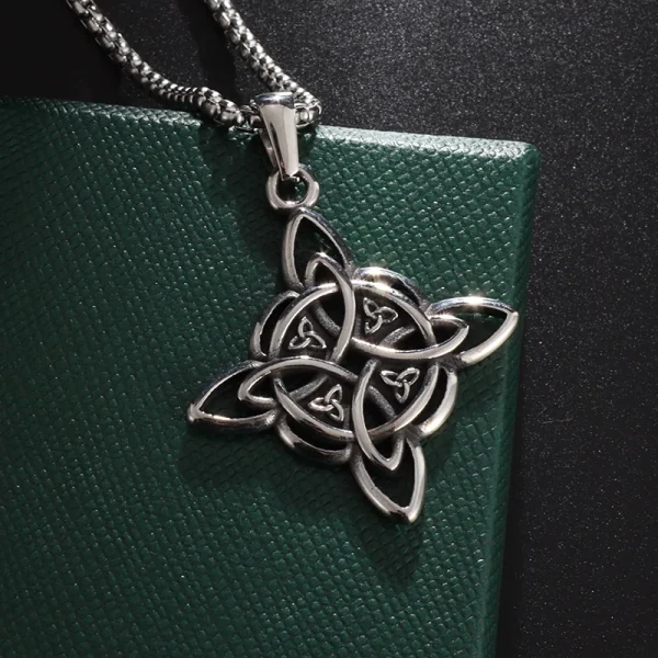 Popular Retro Style Celtic Knot Shield Pendant Necklace Men Women Amulet Hip Hop Punk Personalized Jewelry - Image 25