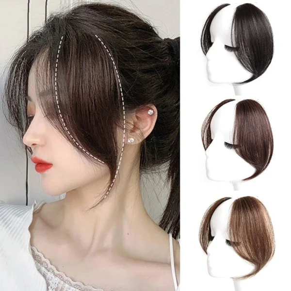 Fake Wig Hair Topper for Women Pinzas Para El Cabello in Hair Pieces with Bangs Outdoor Activities or Daily Use Replacement Wigs