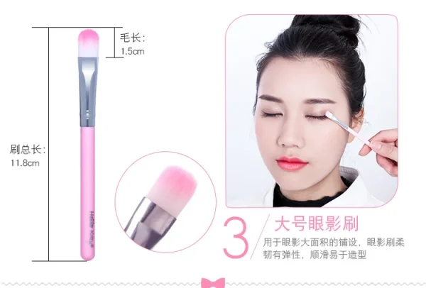 Hello Kitty Makeup Brush Set with Box Cute Fashion Blush Eyebrow Lip Eyeshadow Brush Beauty Tool Women Girls Facial Makeup Gift - Image 15