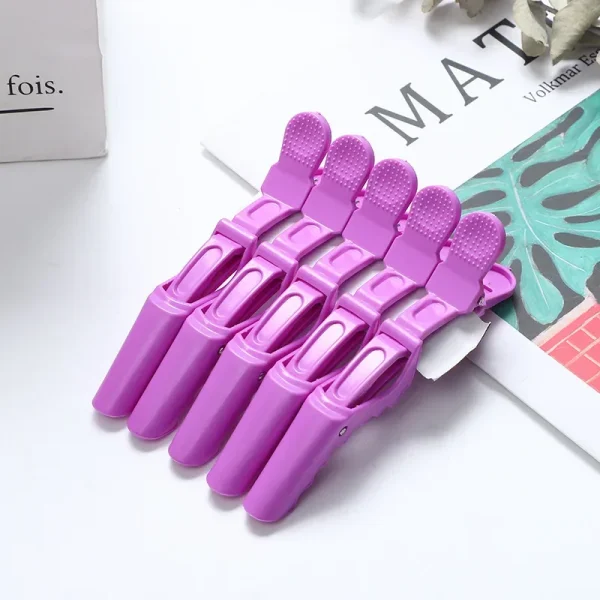 5Pcs/Lot Alligator Hair Clip Hairdressing Clamps Plastic Hair Claw Professional Barber For Salon Styling Hairpins Hair Accessor - Image 10