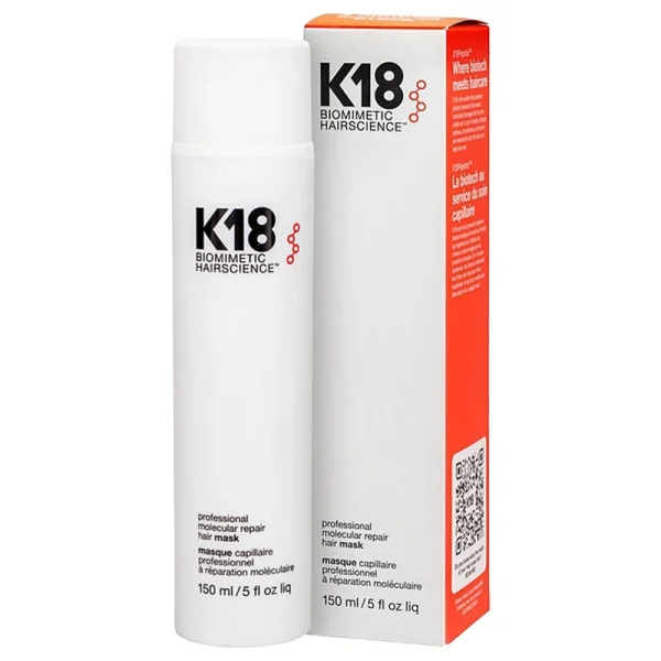 150ml K18 Original  Leave-in Hair Mask Molecular Repairs Dry Damaged Hair 5 Seconds Repairing Smoothing Nourish Hair Care - Image 8