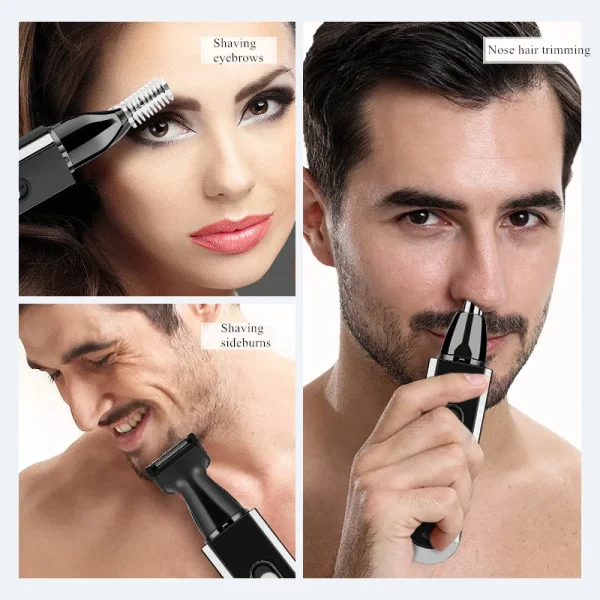 Nose Ear Hair Trimmer Cutter Clippers Grooming Set Professional Barber Razor Men'S Electric Shaver Women Eyebrow Cutting Machine - Image 3