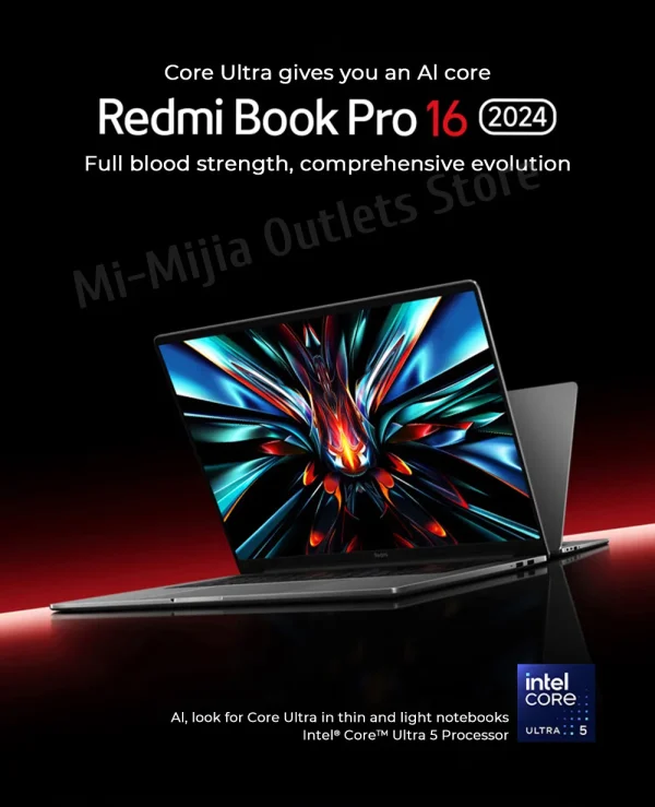 Xiaomi laptop Redmi Book Pro 16 2024 ARC Graphics  Intel Core Ultra5/Ultra7 32G 1TB SSD 16"3.1K 165Hz Screen - Image 13