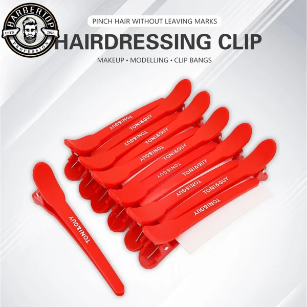 12PC Hair Clips Hairdressing Clamps Claws Section Clips Speciality Barber Crocodile Hairpin Salon Styling Tools Hair Accessories