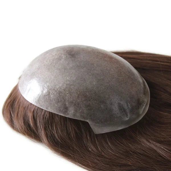 VLoop Straight Toupee Full PU Base European Hair Topper For Women Remy Hairpiece Invisible Durable Replacement System Female Wig - Image 15