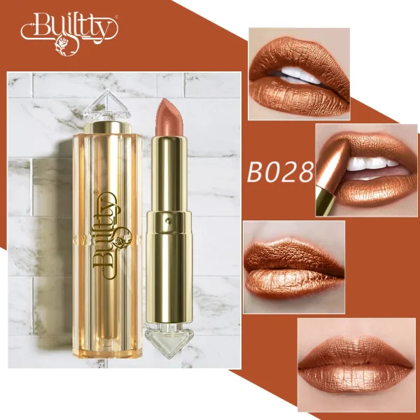 BUILTTY Korean Glitter Pearl Dropshiping Lipstick Matte Nude Color Long Lasting Waterproof Wholesale Price Red Pink Purple - Image 11