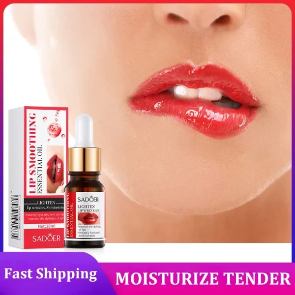 Lip Booster Plumping Serum Oil Hyaluronate Acid Moisturizing Sexy Enhancer Non-Irritating Brighten Fade Lines Plump Products - Image 9