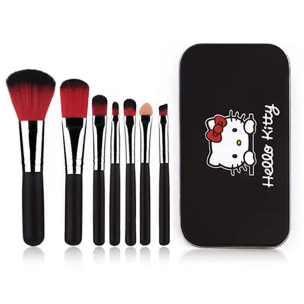 Hello Kitty Makeup Brush Set with Box Cute Fashion Blush Eyebrow Lip Eyeshadow Brush Beauty Tool Women Girls Facial Makeup Gift - Image 3