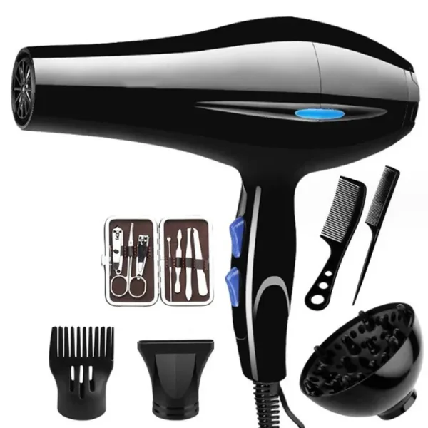 Hair Dryer Professional 1200W/2200W Gear Strong Power Blow Hair Dryer Brush For Hairdressing Barber Salon Tools Hair Dryer Fan - Image 2