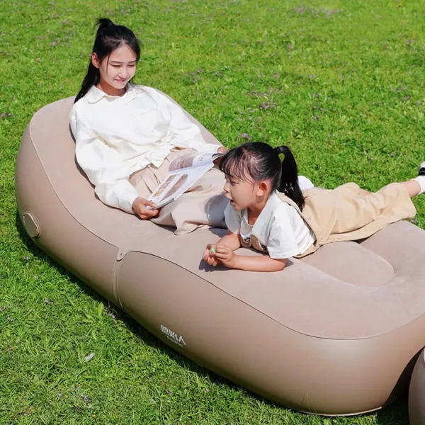 Inflatable Lazy Air Sofa Bed Beach Couple Camping Foldable Air Sofa Bed Outdoor Nature Romantic Relexing Lounge Divani Air Chair - Image 3