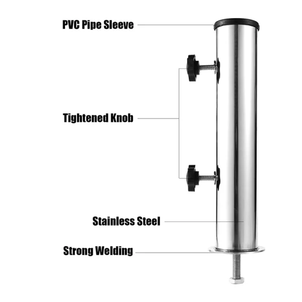 Umbrella Mount Stand Tube Outdoor Parasol Base Holder Insert Pipe Sleeve, For Outside Garden Backyard Balcony - Image 2