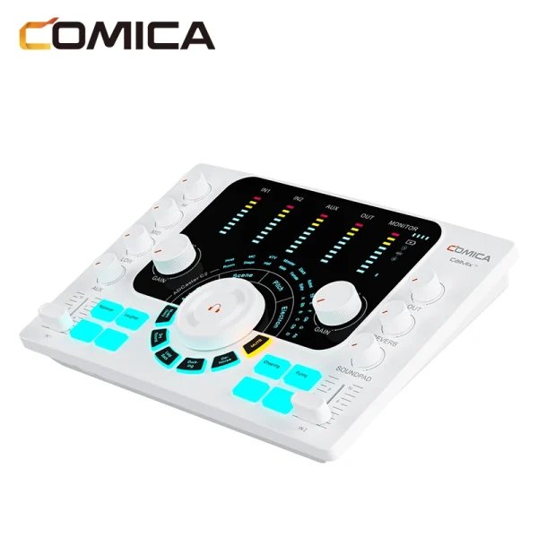 Comica C2 Sound Card Feature-packed Audio Interface for Recording/Podcasting/Streaming for Guitarist/Vocalist/Podcast Microphone - Image 7