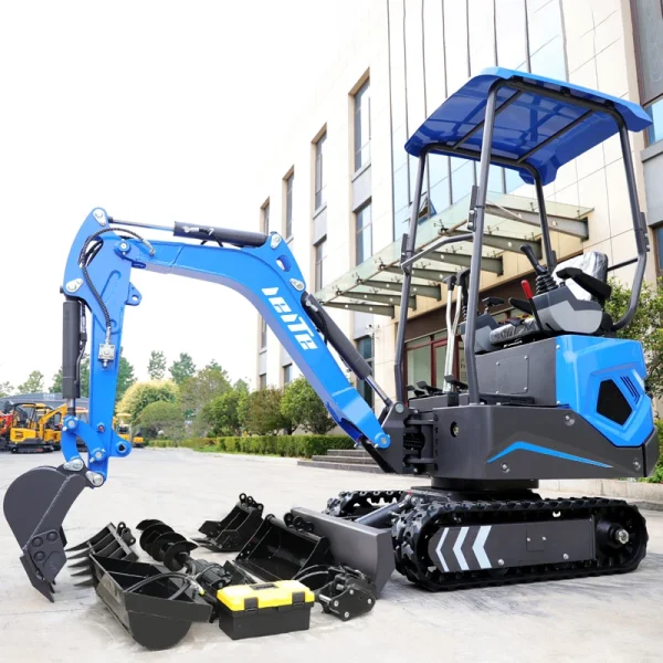 Home Tool 1.2 Ton Hydraulic Small Excavator 1200kg Agricultural Orchard 1ton Trench Digger Diesel Customized Mini Excavator - Image 6