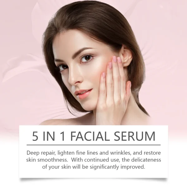 Collagen Facial Serum Reduce Wr-inkle Shrinking Pores Lighten Fine Lines Fade Dark Spots Moisturizing Hyaluronic Acid Essence - Image 9