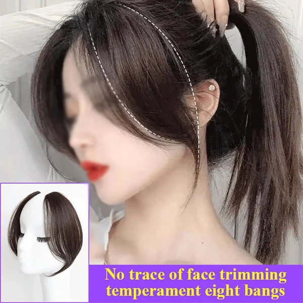 Fake Wig Hair Topper for Women Pinzas Para El Cabello in Hair Pieces with Bangs Outdoor Activities or Daily Use Replacement Wigs - Image 14